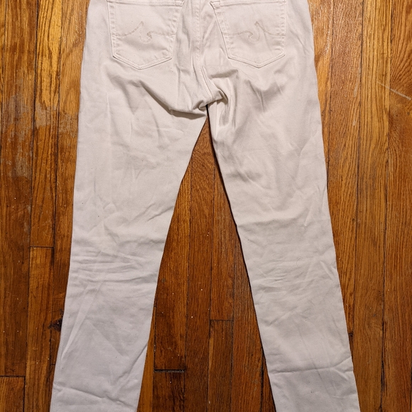 AG Adriano Goldschmied The Stilt Cigarette Leg Cream Pants Womens Size 25 - Picture 9 of 10